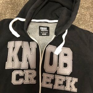 Knob Creek branded whiskey zip up hoodie Men’s M